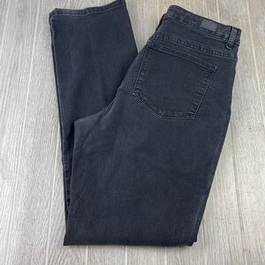 Lee's Women's Relaxed Fit High-Rise Straight Leg Jeans Washed Black 14 Tall